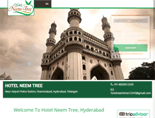 Tablet Screenshot of hotelneemtree.com